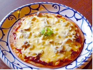 きのこたっぷりピザ