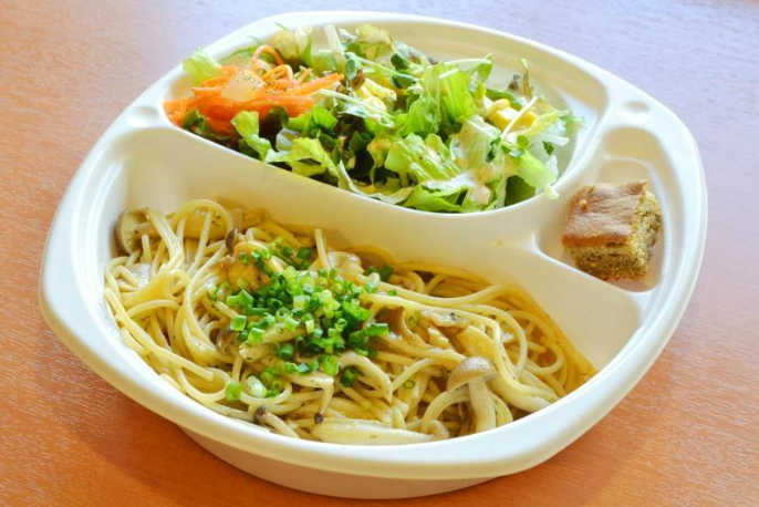 きのこと甲州梅の和風パスタ