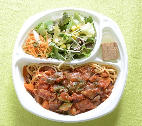 1日分の野菜いっぱいパスタ