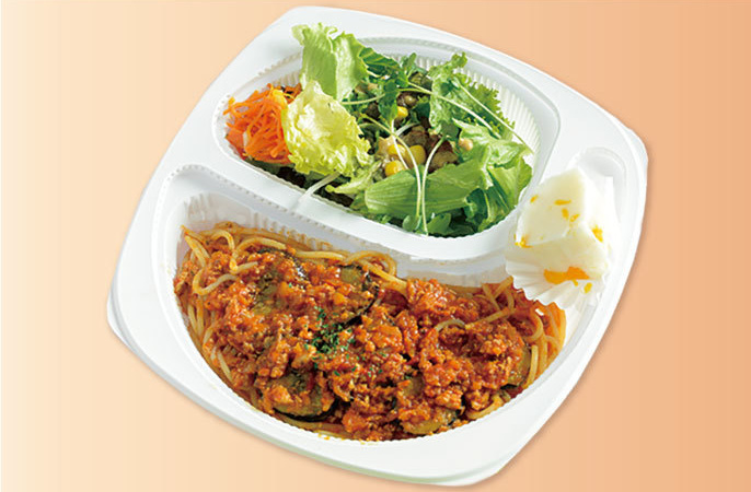 ナスと地鶏のボロネーゼ