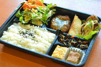 サバの竜田揚げと豆腐ハンバーグ