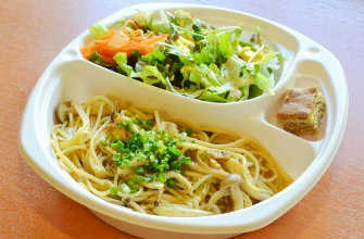 きのこと甲州梅の和風パスタ