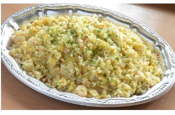 野菜いっぱい海老ピラフ